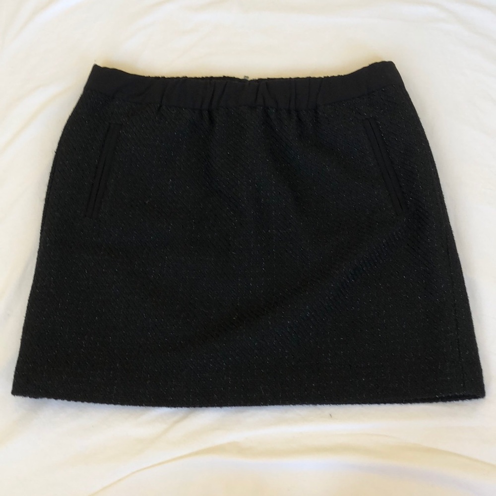 Black sparkle miniskirt